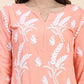 HOUSE OF KARI Floral Embroidered Chikankari Pure Cotton Kurta with Trousers | Swadesiicart