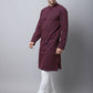 Even Apparels Black Pure Cotton Men's Kurta With Band Collar (STR1173) | Swadesiicart
