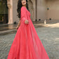 Jyoti Fashion Gajri Thread Embroidery Georgette Lehenga Choli with Dupatta | Swadesiicart