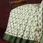 Half White And Parrot Green Colour Ikat Design Semi Chanderi Saree By Gayathri Reddy Designer Studio | Swadesiicart