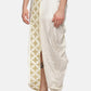 Sethukrishna Men Cream Embroidered Dhoti Pant | Swadesiicart