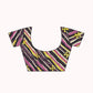 Tikhi Imli Brown Striped Ruffled Ready To Wear Saree | Swadesiicart