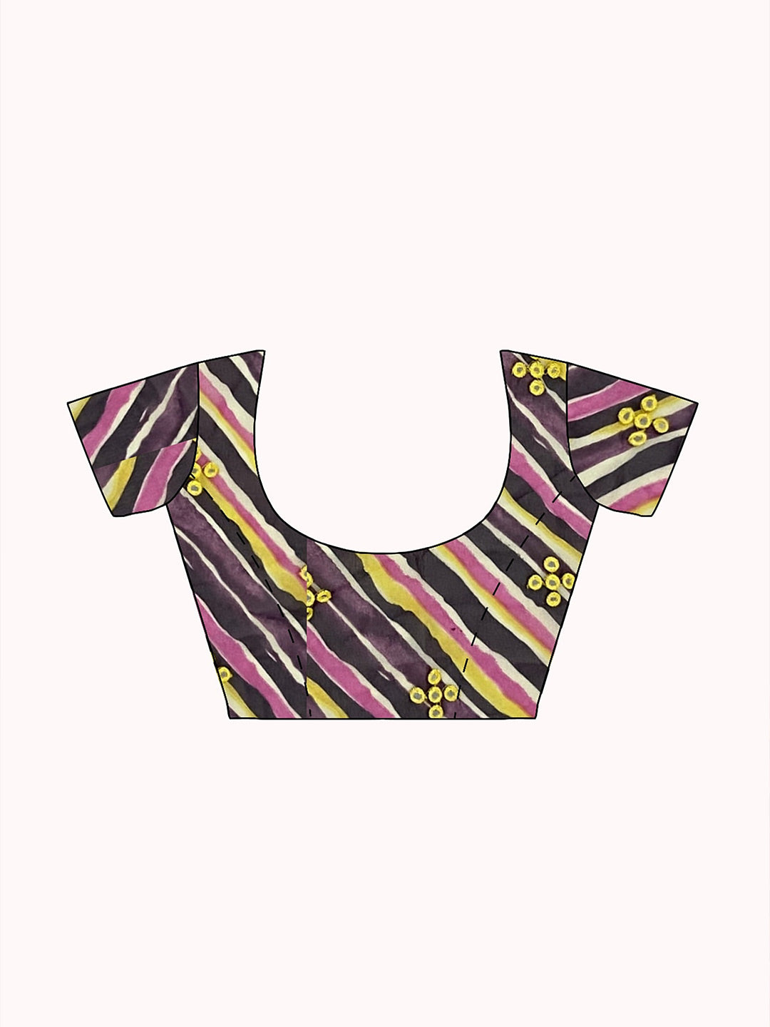 Tikhi Imli Brown Striped Ruffled Ready To Wear Saree | Swadesiicart