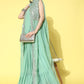 Mitera Pure Georgette Ready to Wear Saree with Shrug | Swadesiicart