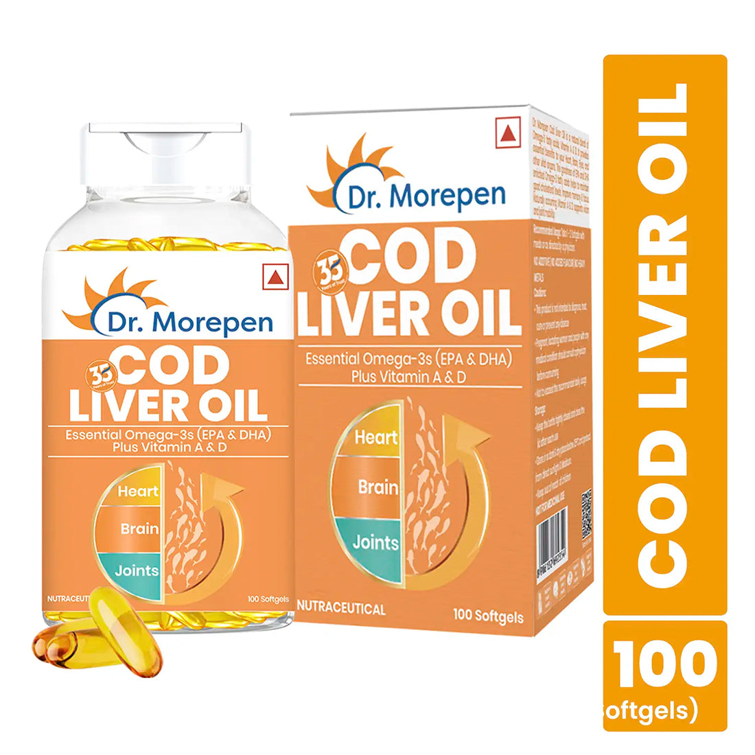 Dr. Morepen Cod Liver Oil Softgels - Swadesiicart
