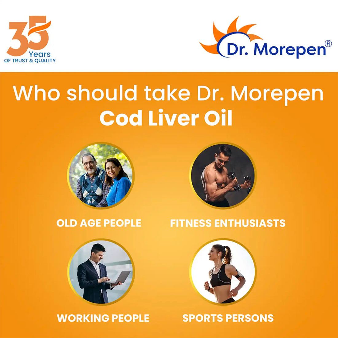 Dr. Morepen Cod Liver Oil Softgels - Swadesiicart