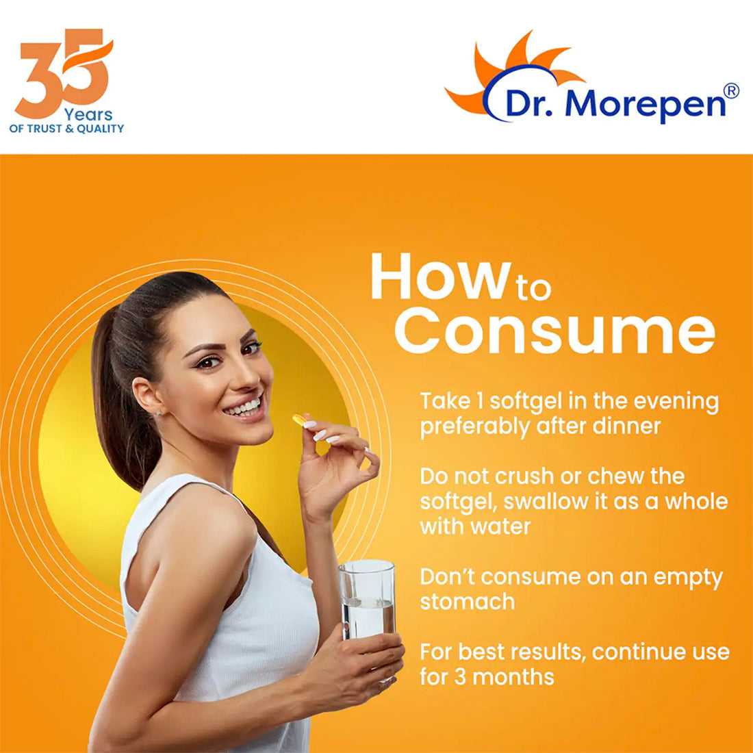 Dr. Morepen Cod Liver Oil Softgels - Swadesiicart