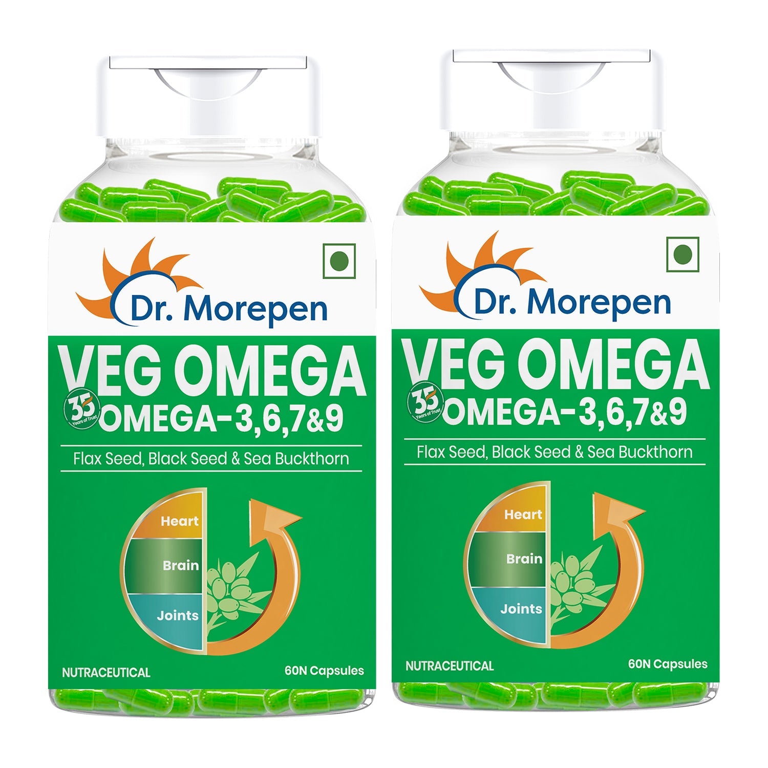 Dr. Morepen Veg-Omega Veg Capsules | Swadesiicart