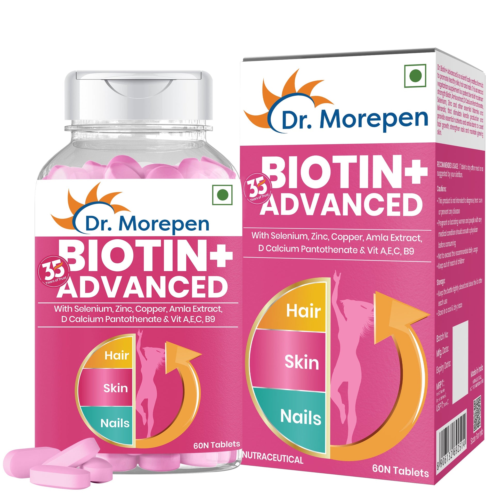 Dr. Morepen Biotin Plus Tablets - Dr Morepen