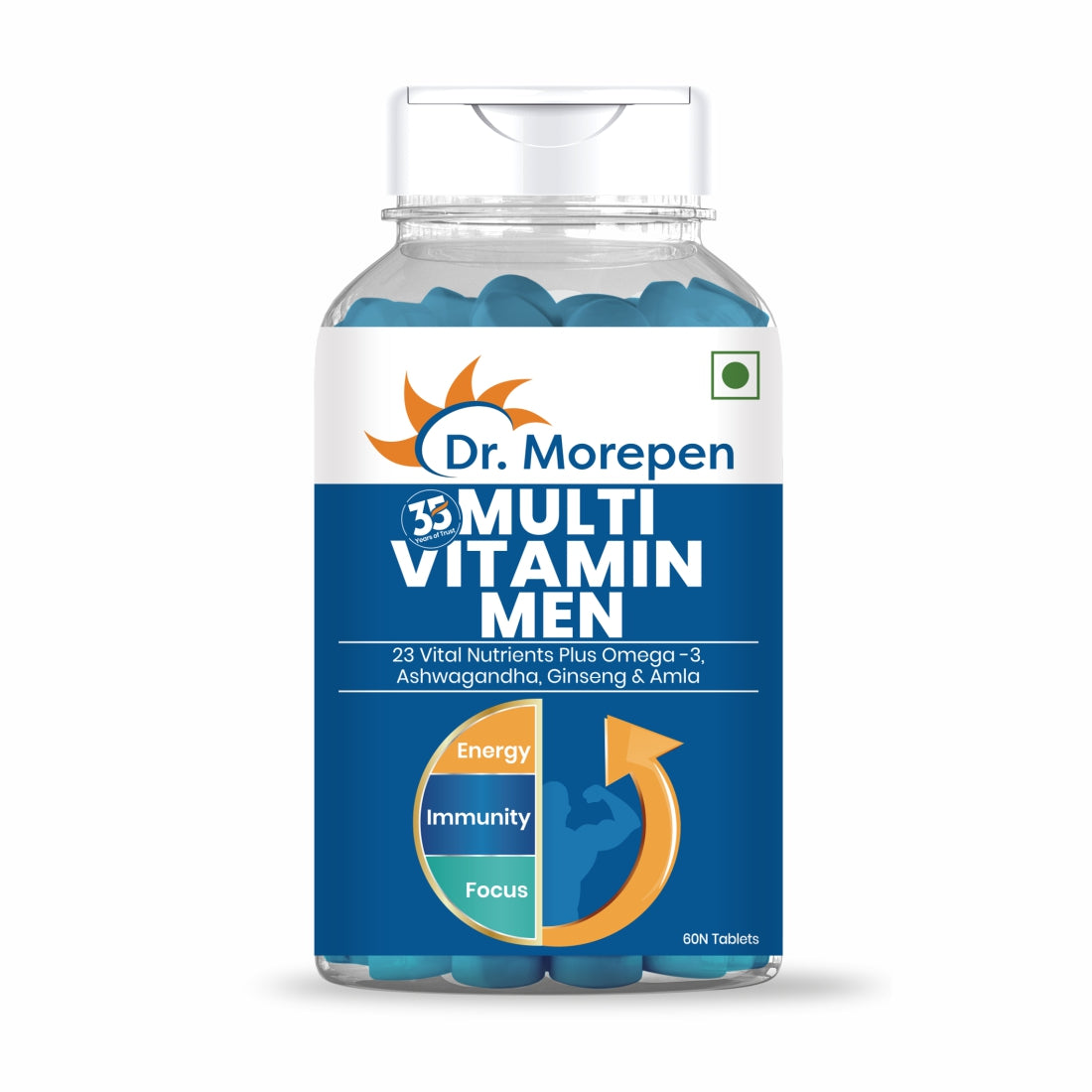 Dr. Morepen Multivitamins For Men With Omega 3 & Herbs - Dr Morepen
