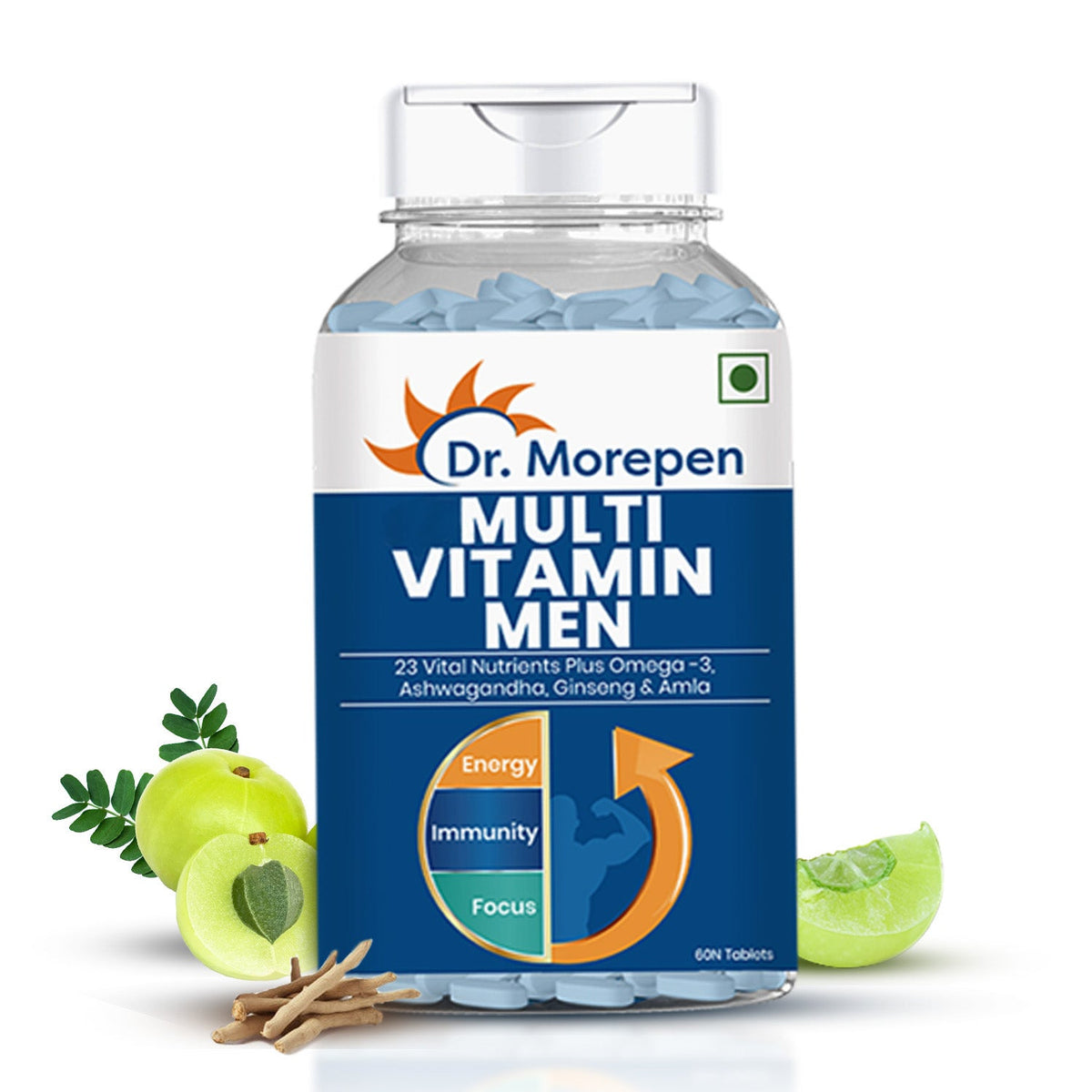 Dr. Morepen Multivitamins For Men With Omega 3 & Herbs