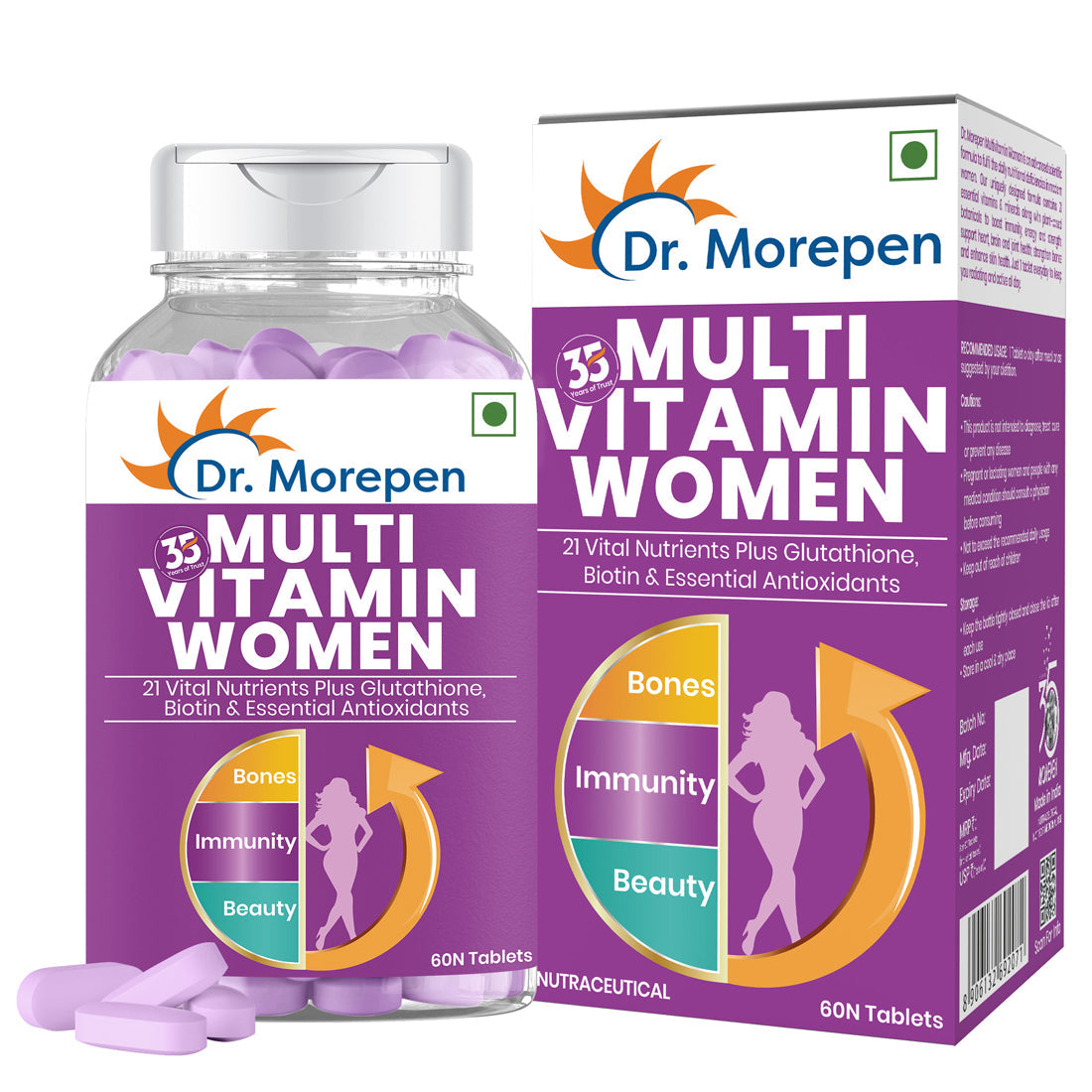 Dr. Morepen Multi-Vitamin Tablets For Women - Dr Morepen