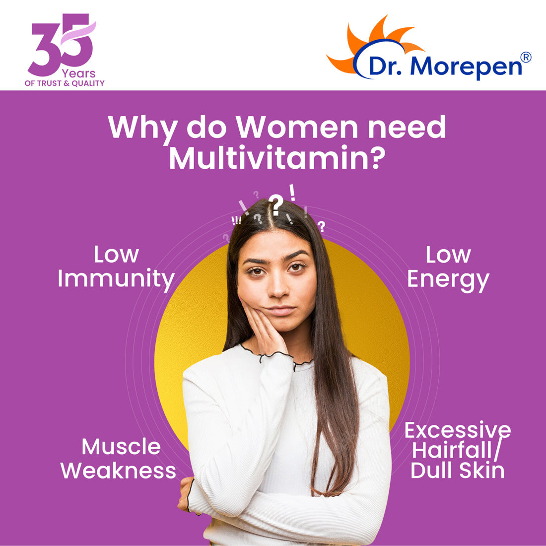 Dr. Morepen Multi-Vitamin Tablets For Women - Swadesiicart