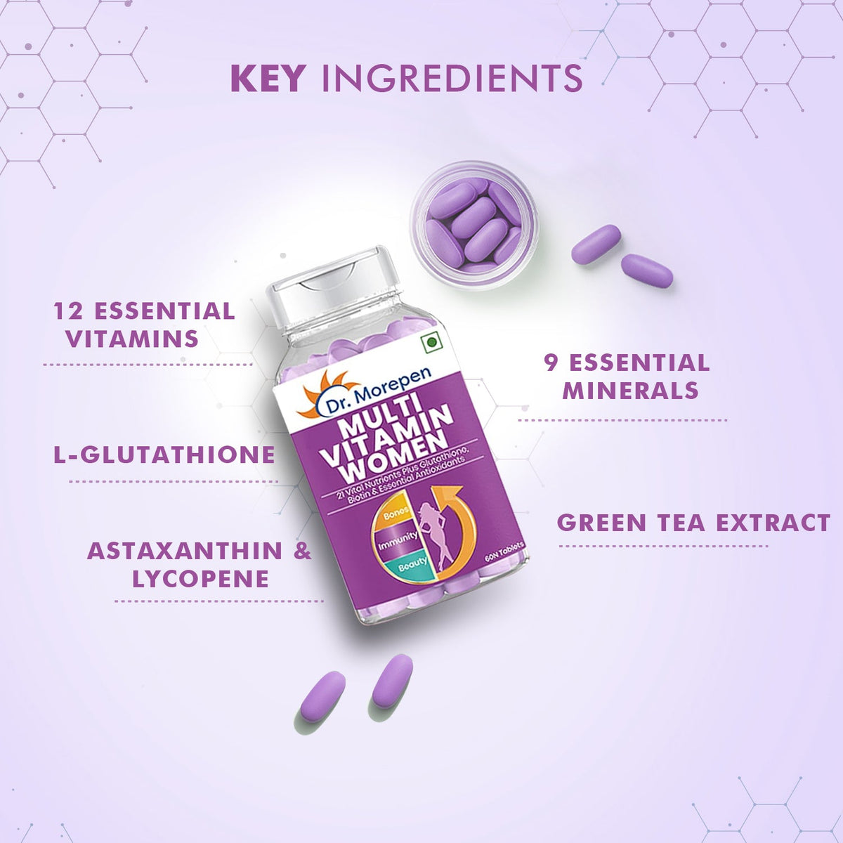 Dr. Morepen Multi-Vitamin Tablets For Women