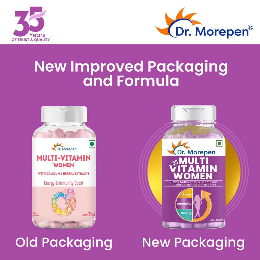Dr. Morepen Multi-Vitamin Tablets For Women - Swadesiicart