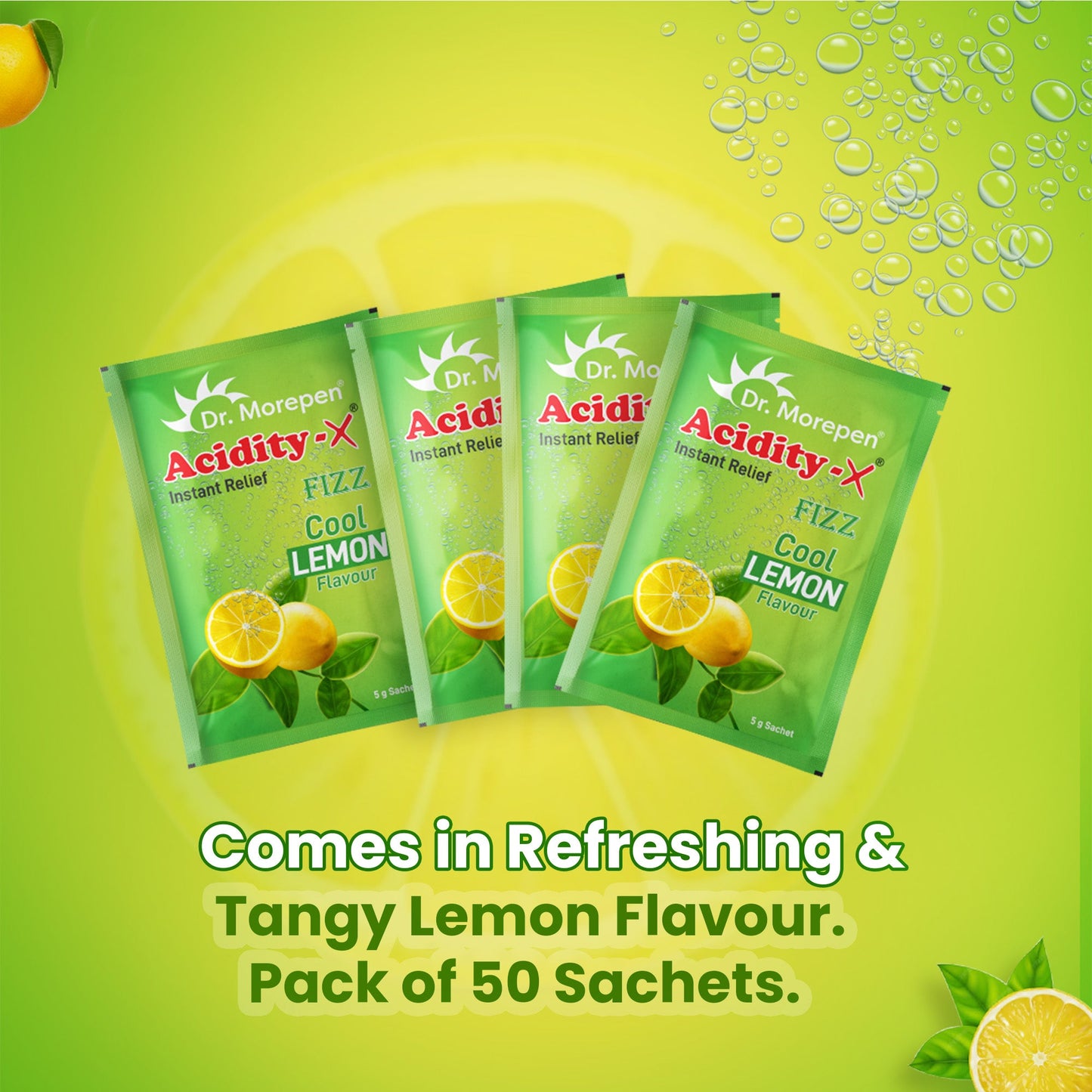 Dr. Morepen Acidity-X Fizz Sachets - Swadesiicart