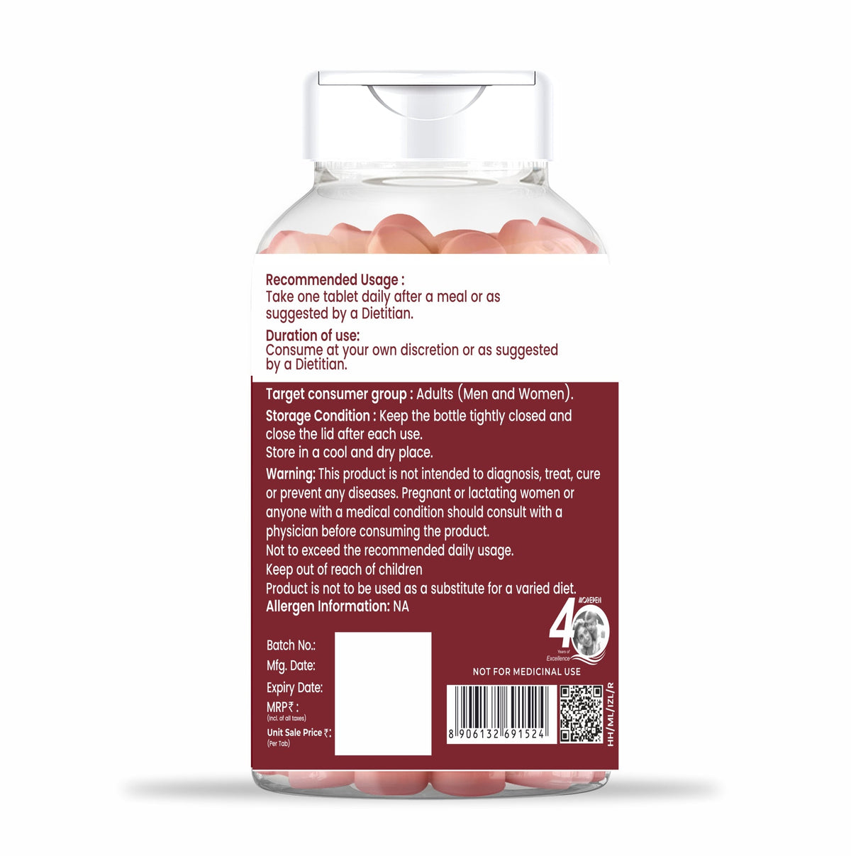 Dr. Morepen Iron & Zinc Tablets