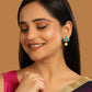 Nuyug 22K Gold Plated Cerulean Studs | Swadesiicart