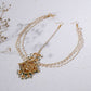Layered Pearl Matha Patti (Gold) - Ruby Raang | Swadesiicart