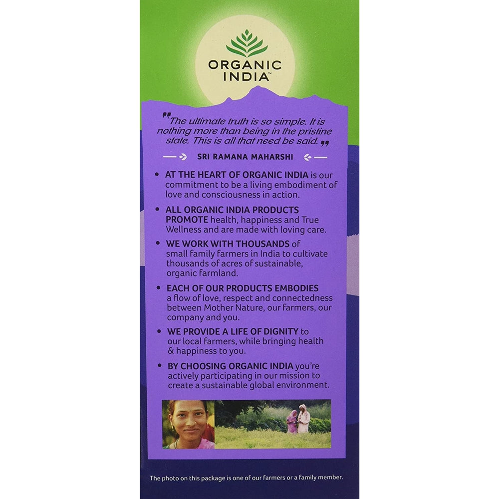 Organic India Tulsi Sleep Tea (25 Tea Bags) Process of picking Tea