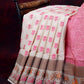 Combo of Cream and Pink with Floral Buttes Banarasi Munga Kota Saree By Gayathri Reddy Designer Studio | Swadesiicart