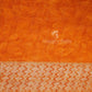 Shades of Sky Blue With Orange Blouse Floral Design Semi Chanderi Saree By Gayathri Reddy Designer Studio | Swadesiicart