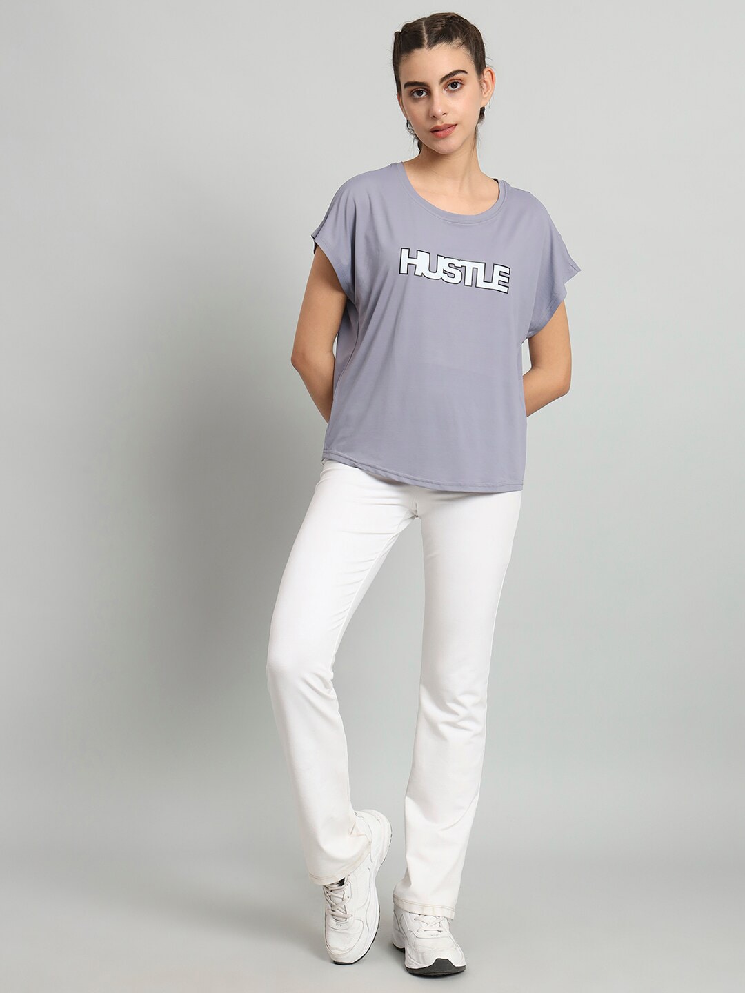 MKH Typography Printed Extended Sleeves Dri-Fit Relaxed Fit T-shirt - Swadesiicart