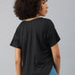 MKH Women Typography Drop-Shoulder Sleeves Dri-FIT Sports T-shirt - Swadesiicart
