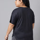 MKH Plus Size Typography Printed Dri-FIT Sports T-Shirt - Swadesiicart