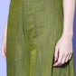 InWeave Women's Olive Wine Brocade Mughal Shaan Kurta Palazzo Set - Swadesiicart