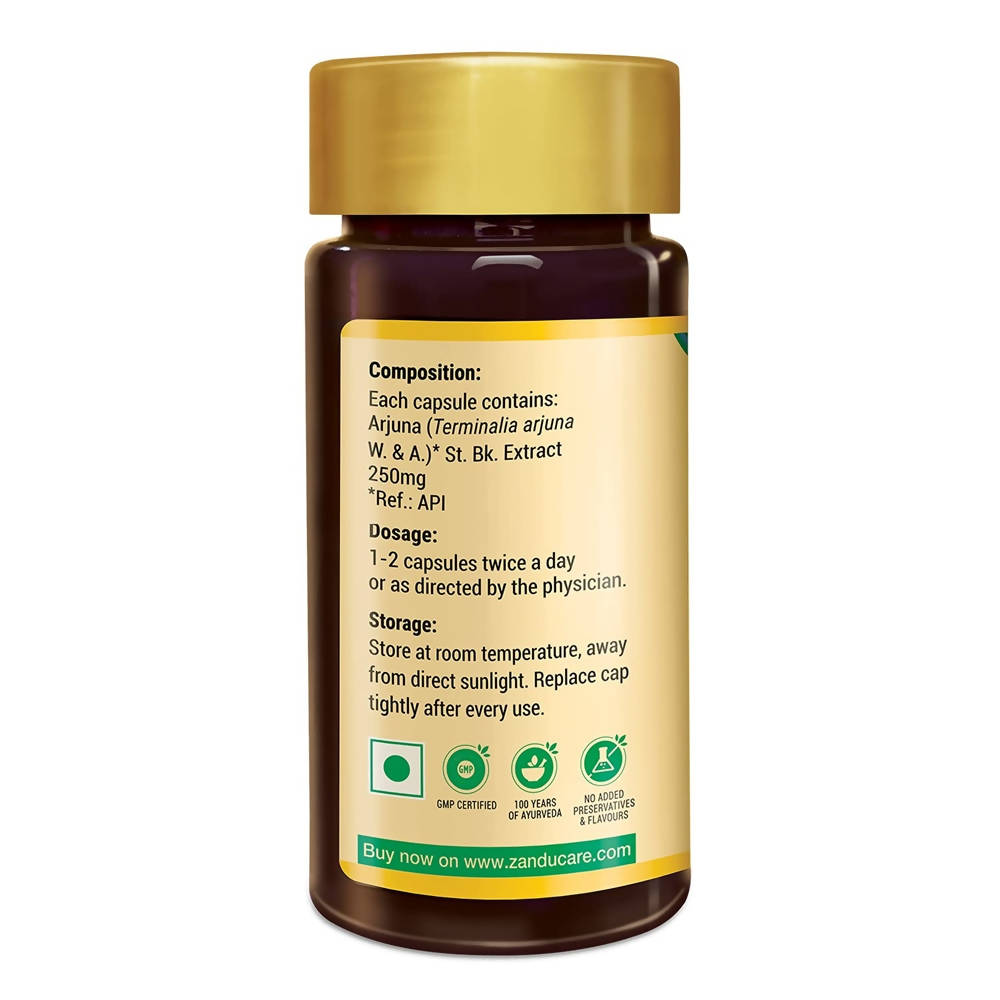 Zandu Arjuna Healthy Heart Capsules | Swadesiicart