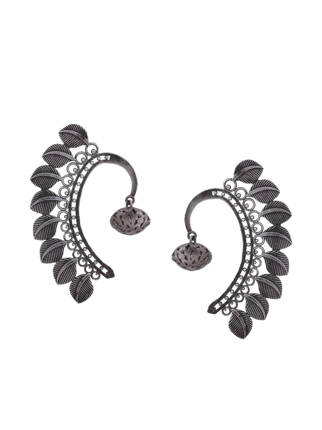 Shoshaa Silver-Plated Contemporary Ear Cuff | Swadesiicart