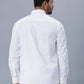 Ramraj Cotton Mens Full Sleeve Formal Poly cotton White Shirt | Swadesiicart