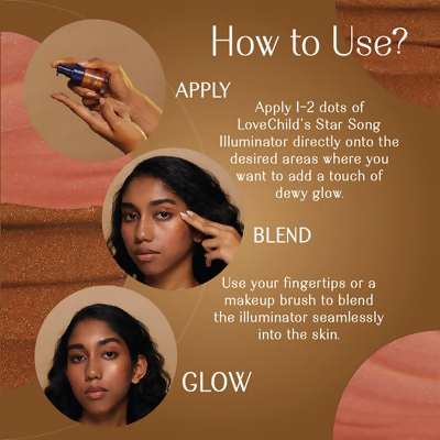 LoveChild By Masaba Gupta Sparkling Peach Face Illuminator | Swadesiicart