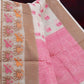 Combo of Cream and Pink with Floral Buttes Banarasi Munga Kota Saree By Gayathri Reddy Designer Studio | Swadesiicart