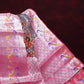 Grey And Baby Pink Colour Banaras Borders And Creeper Design Semi Silk Saree By Gayathri Reddy Designer Studio | Swadesiicart