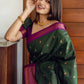 Kalini Ethnic Motifs Woven Design Zari Silk Blend Banarasi Saree | Swadesiicart