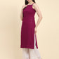 Kalini Ethnic Motifs Embroidered Chikankari Georgette Kurta | Swadesiicart