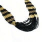 Mominos Fashion Johar Kamal Handicraft Finish Beads Work Long Necklace For Women (Black /Golden) | Swadesiicart