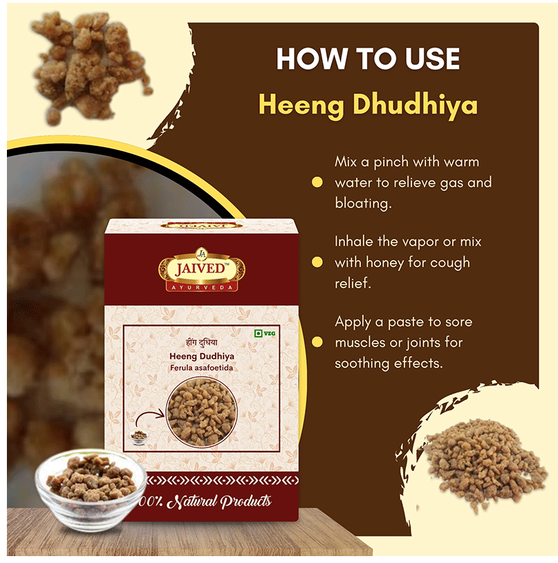 Jaived Ayurveda Heeng Dudhiya | Swadesiicart