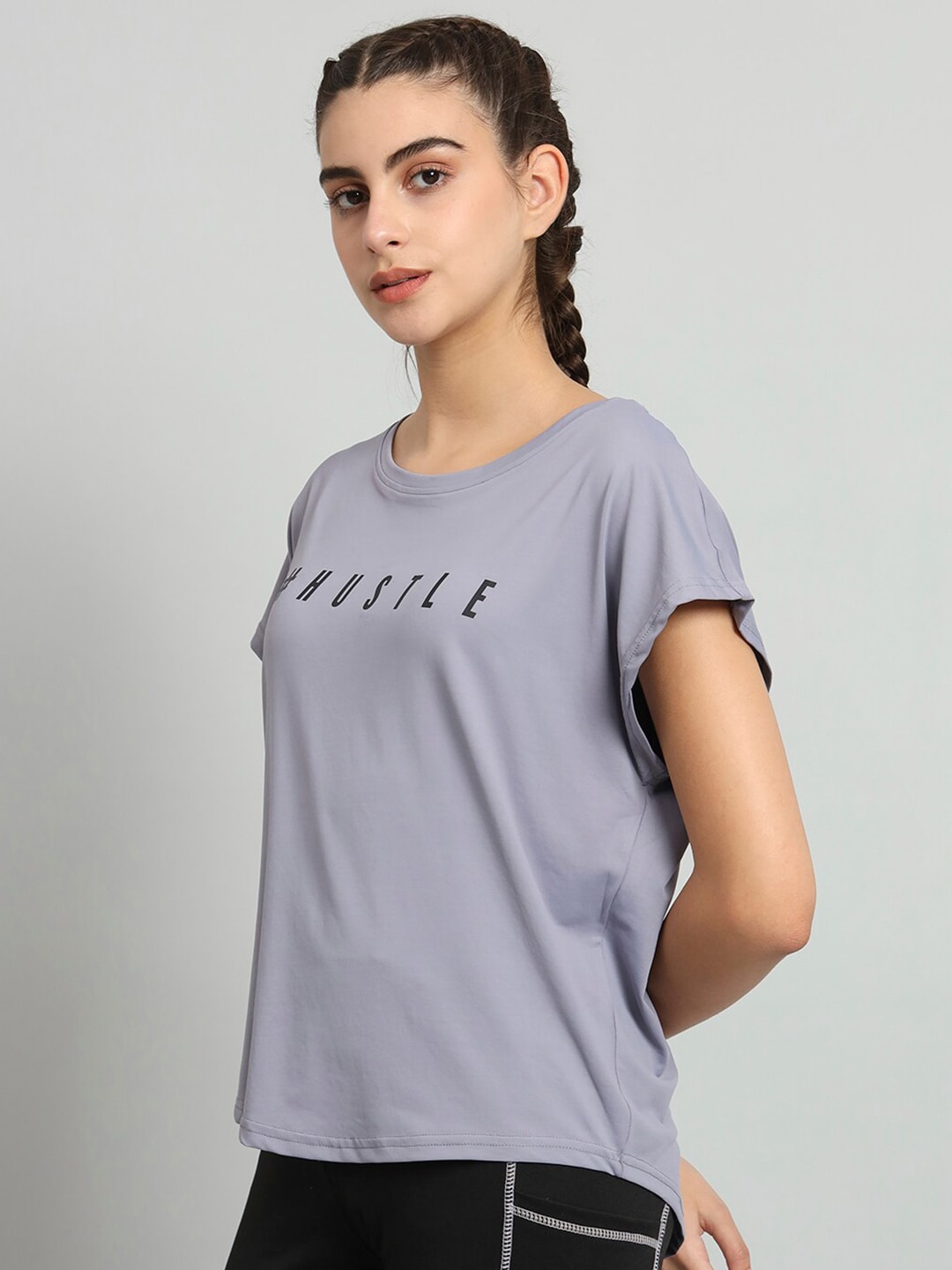 MKH Typography Printed Relaxed Fit Dri-Fit T-shirt - Swadesiicart
