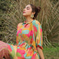 Women's Casual Fashionable Multi Mull Cotton co-ord set - Anya - Swadesiicart