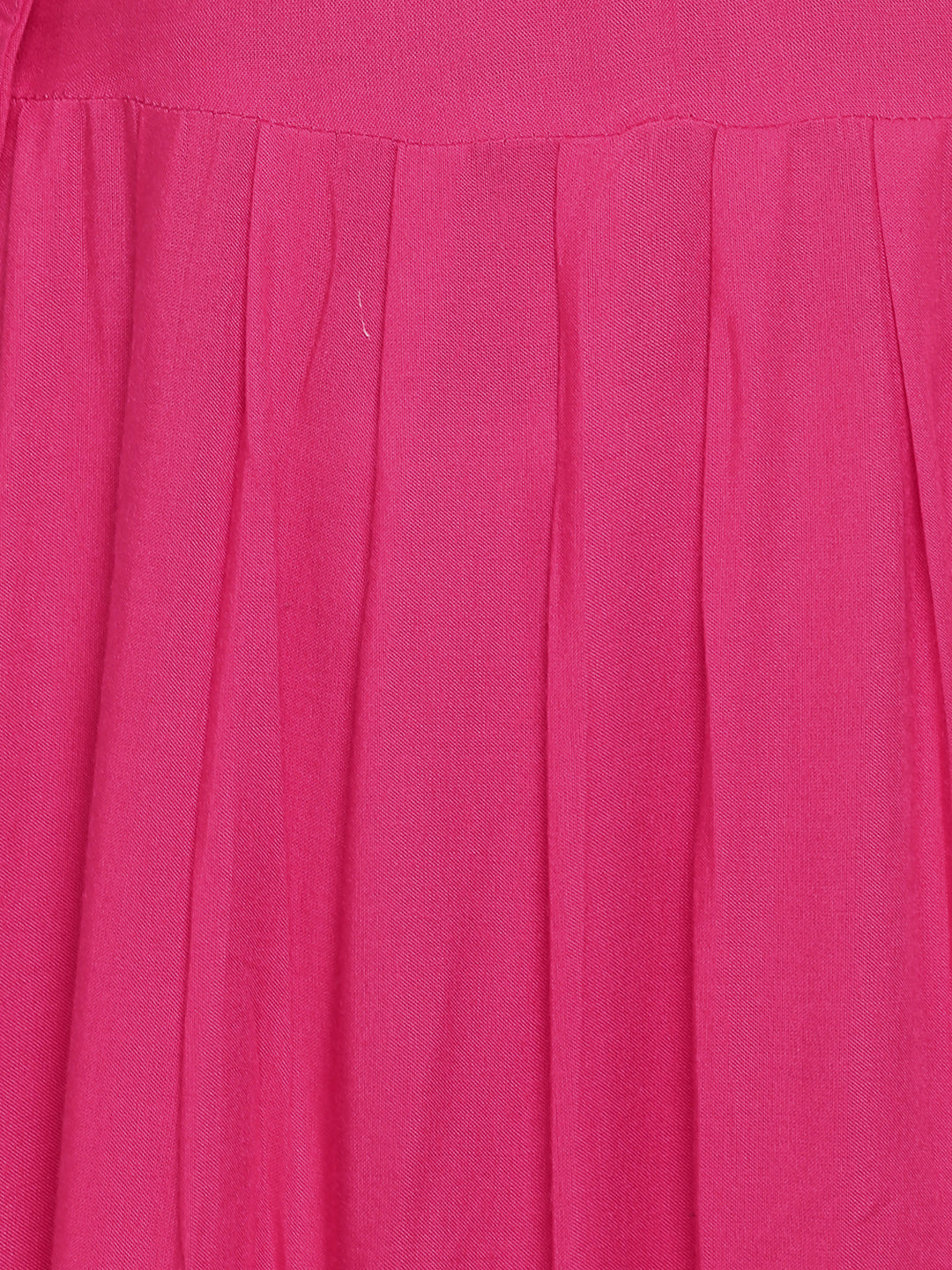 NOZ2TOZ Women's Pink Rayon Anarkali Kurta (1 Pc Set) - Swadesiicart