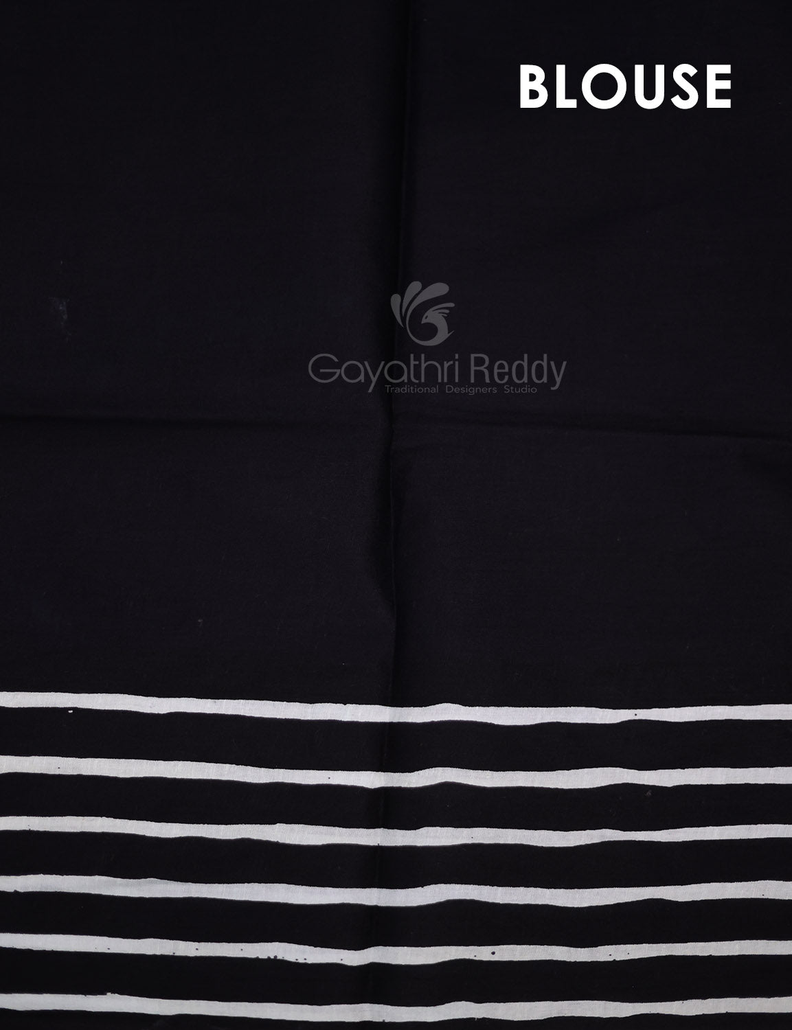 Cream And Black Colour Combo With Waves Print Pure Mulmul Cotton Saree By Gayathri Reddy Designer Studio | Swadesiicart