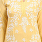 HOUSE OF KARI Ethnic Motifs Embroidered Chikankari Straight Kurta | Swadesiicart