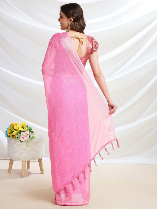 Mitera Floral Woven Design Ready to Wear Saree | Swadesiicart