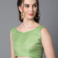 Mitera Green Silk Blend Ethnic Motifs Woven Designed Banarasi Saree | Swadesiicart