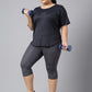 MKH Plus Size Typography Printed Dri-FIT Sports T-Shirt - Swadesiicart