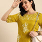 Anouk Floral Printed Round-Neck Regular Kurta - Swadesiicart