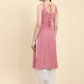 Kalini Ethnic Motifs Embroidered Chikankari Georgette Kurta | Swadesiicart